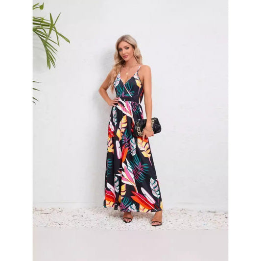 Backless Slimming Maxi Dress – Sleek & Adjustable for Women