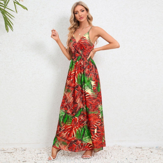 Backless Slimming Maxi Dress – Sleek & Adjustable for Women