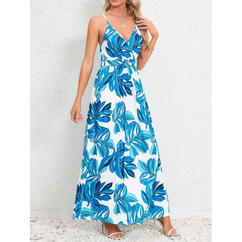 Backless Slimming Maxi Dress – Sleek & Adjustable for Women