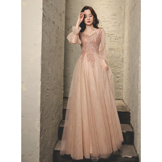 Princess Pink Fairy Dress – Elegant Tulle Party Dress for Women