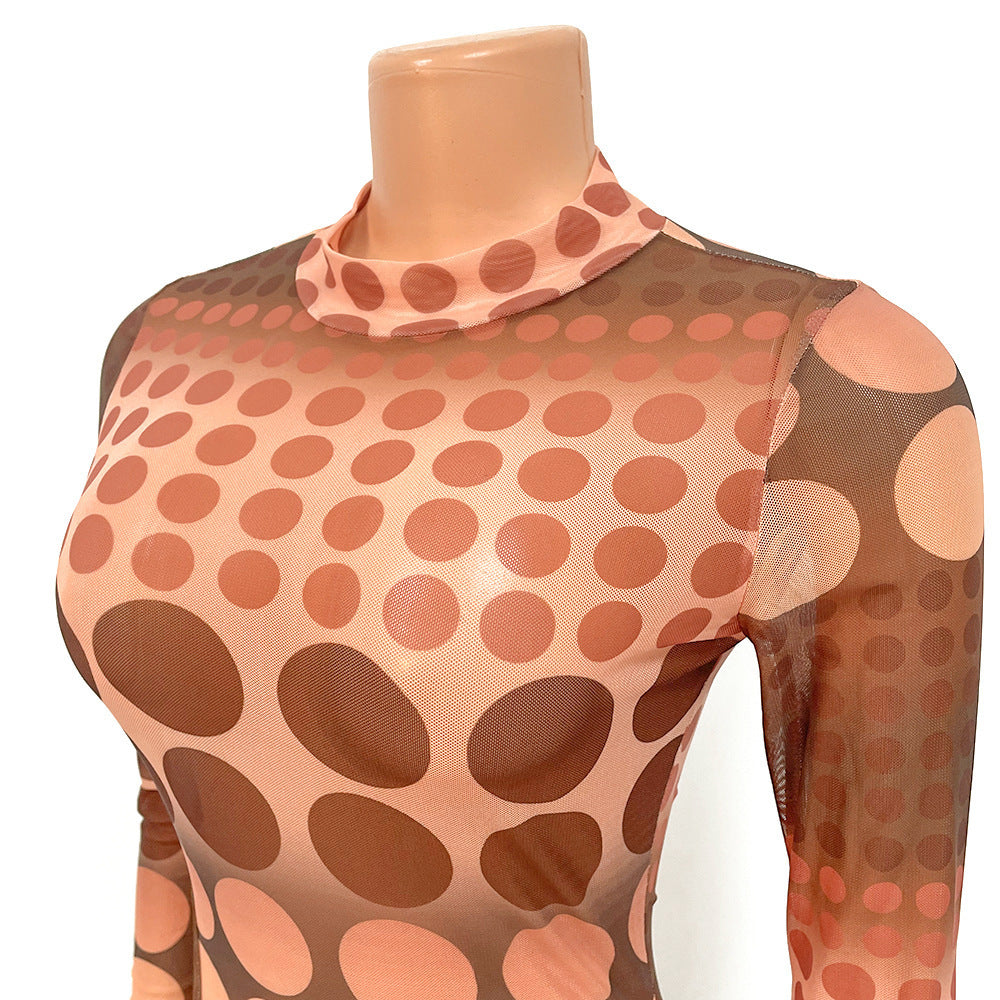 Long Sleeve Swimsuit Dress – Modest One-Piece Swim Dress with Built-in Shorts