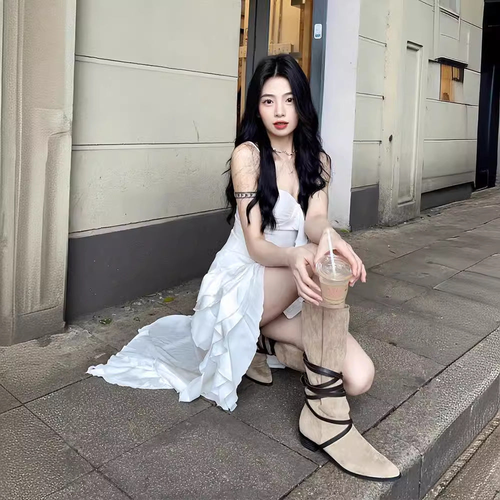 Ruffled Spaghetti Strap Mini Dress – Vacation Style Summer Dress for Women