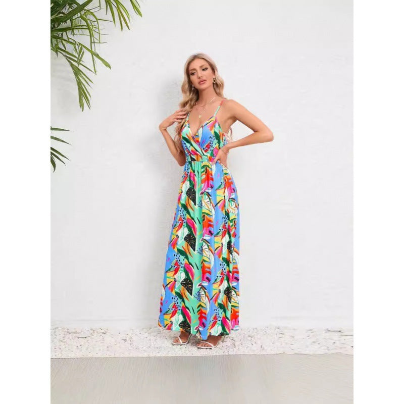 Backless Slimming Maxi Dress – Sleek & Adjustable for Women