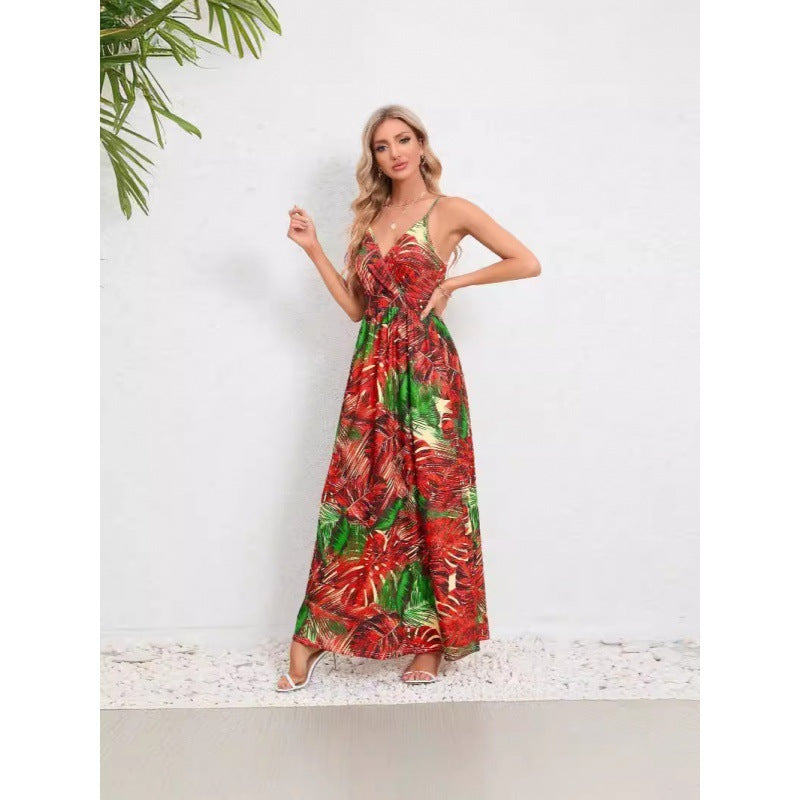 Backless Slimming Maxi Dress – Sleek & Adjustable for Women
